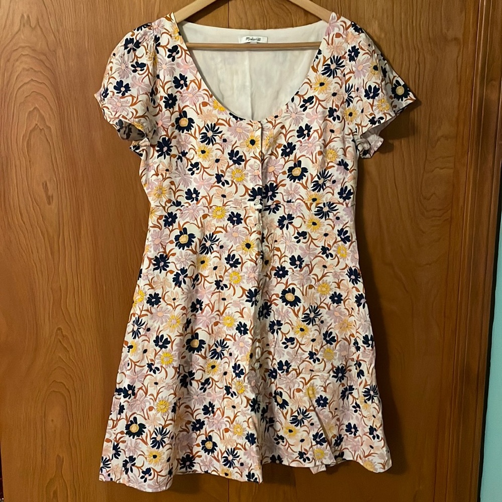 Madewell Floral Button-Up Mini Dress